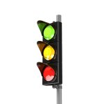 51254120 - traffic stoplight isolated on the white background. 3d traffic lights.